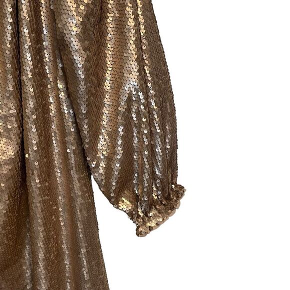 Anthropologie Mare Mare Calliope Sequined Midi Dress Size Small NWT - Picture 5 of 11